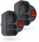 feletec 3-fach Steckdosenadapter 1x Schuko, 2x Euro, schwarz, mit Schalter, 2 Stück, Mehrfachstecker, Mehrfachsteckdose