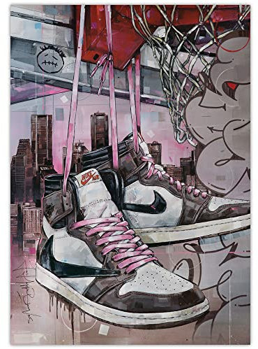 Jos Hoppenbrouwers Travis Scott Jordan 1 High Poster, 29,7 x 42 cm (A3)