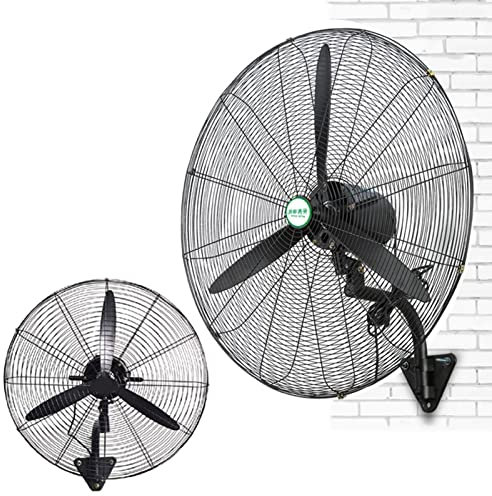 Industrial Wall Mounted Fan 30'' High Power High Velocity Commercial Fan with 120° Oscillation and Adjustable Tilt Low Noise 3 Speed Wall Mount Fan Ideal for Large Spaces and Workshops