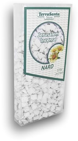 Weihrauch, biblisch, griechisch-orthodoxe, kirchliche Qualität, Nard-Duft, aromatisches Räucherharz für Brenner aus dem Heiligen Land Jerusalem (120 g))