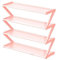 Schuhregal Platzsparend, Schuregal mit 4 Ebenen, Schuhregal Rosa Klein Schuhregale Platzsparend Schuhregal Schmal Schuhständer Stabiler & Langlebiger Schuh Organizer für Schrank Outdoor Draußen
