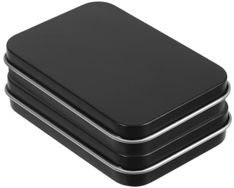 Healifty 2 Stück-pack Tragbare Zahnseide Etuis Klein aus Metall mit Klappdeckel Wiederverwendbar für Reisen und Outdoor Mundpflege