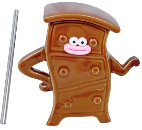 Taza de café de cerámica de 380 ml, diseño de dibujos animados, tazas de porcelana, tazas de café con leche, bebidas de dibujos animados, vasos de cerámica, regalo único