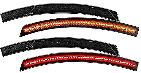 Seitenmarkierungsleuchten für Corvette C7 2014–2019, LED-Blinker, vorne und hinten, SMD-Dioden, direktes Plug-and-Play, ersetzt GM 22771196, 22771197, 23210929, 23210930, Upgrade