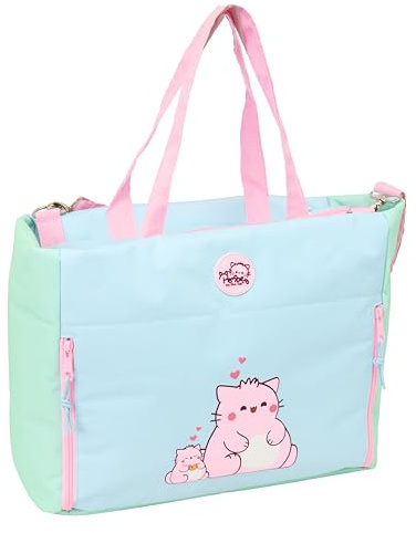 PEMBE The PINK CAT - Laptoptasche 35,6 cm (14,1 Zoll), mit Tasche, Rucksack, ideal für Kinder verschiedener Altersgruppen, bequem und vielseitig, Qualität und Widerstandsfähigkeit, 54 x 17 x 31 cm