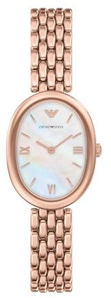 Emporio Armani Damen 34MM Roségoldfarbene Edelstahl Uhr, AR11775