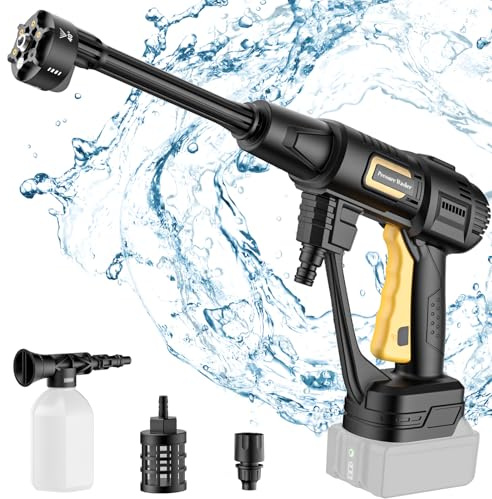 Akku Hochdruckreiniger für Makita 18V Akku (Ohne Akku),Druckreiniger mit 6-IN-1 Düse,3 Stufen Einstellbar, Mobiler Hochdruckreiniger für Auto, Garten