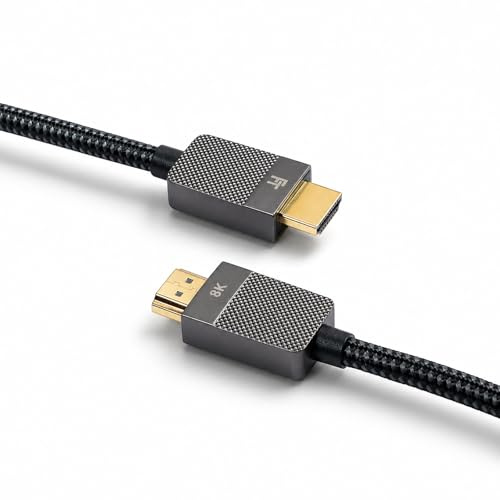 FeinTech ProCupra HDMI Kabel 2m 8K 60Hz 4K 240Hz 48Gbps eARC CEC, kompatibel mit TV, PC, Xbox, PS5