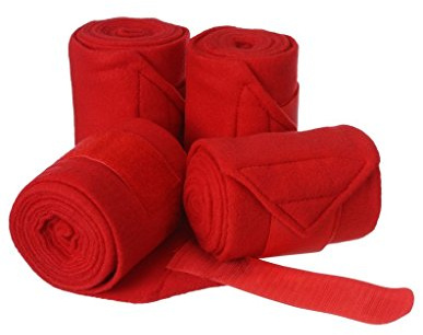 Tough 1 Polo Wraps, Red, 5 x 7 1/2'