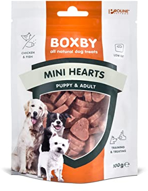 Boxby Welpen-Snacks Mini-Herzen 100g