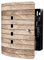 banjado Design Schlüsselkasten aus Edelstahl für 10 Schlüssel/Schlüsselbox zur Schlüsselaufbewahrung 24 x 21,5 x 7cm groß mit praktischem Magnetverschluss/Motiv Blasse Holzlatten
