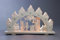 Schwibbogen Bescherung Länge ca 52cm NEU Motivleuchte Lichterbogen LED Bergkirche Kirche Landhaus rustikal Holz Erzgebirge Seiffen Beleuchtung Weihnachten Geschenke Eisenbahn Weihnachtsmann Ru