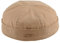 Sterkowski Docker Fischermütze Herren Kurz | Baumwolle Kappe Ohne Schirm | Fisherman Mütze Herren Trawler Herrenmütze Damenmütze Hafenmütze Fischermütze Sommer Troyermütze Beige 63 cm