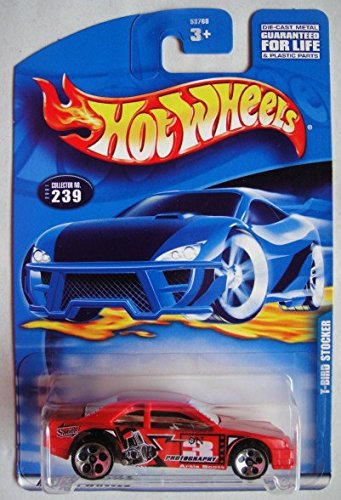 HOT WHEELS RED T-BIRD STOCKER #239 5 DOT WHEEL