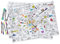 eatsleepdoodle Geschenkpapier zum Ausmalen mit Weltkarte, 3 große Bögen zur Verwendung als pädagogische Ausmalaktivität oder Geschenkpapier, Weltkarte zum Ausmalen