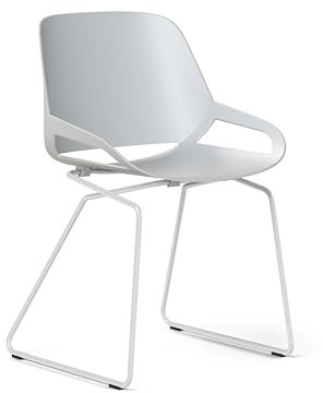 aeris Numo Esszimmerstuhl – Schwingstuhl mit modernem Kufengestell – Exklusiver Designstuhl für innen und außen – ergonomischer Gartenstuhl für einen gesunden Rücken