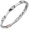 Lunavit Magnetschmuck Armband mit Zirkonia für Damen in Silber, längenverstellbar, Starke Neodym-Magnete, Germaniumsteine, Elegantes Energiearmband