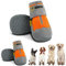 Hcpet Pfotenschutz Hundestiefel, Hundeschuhe Hundeschuhe mit reflektierenden Riemen, Welpenschuhe für kleine mittelgroße Hunde im Freien, Pfotenschutz, 4 Stück