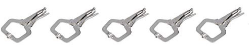 11” Welding C Clamp with Swivel Pads Fully Adjustable Quick Release Fastener 5pc