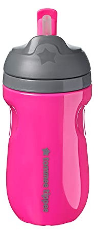 Tommee Tippee Insulated Straw Toddler Tumbler Cup – 12+ Months, 1pk, Pink 549358