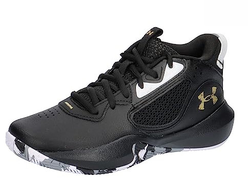 Under Armour Unisex Grade School Ua Lockdown 6 Basketball Shoes Court Performancence, Black, 38 EU