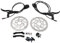 Alomejor Fahrrad Hydraulische Bremse Kit Aluminiumlegierung Bremshebel Öldruck Scheibenbremssättel für Mountainbike Fahrrad