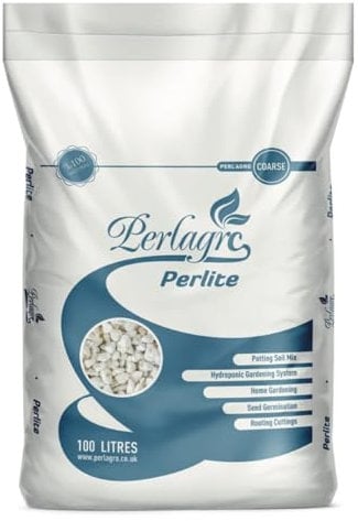 Premium Perlite for Plants with Natural Mineral – Perlite Potting Mix to Help Improve Compost Soil for Heavy Roots Perlite Potting Mix for Rooting, Cutting & Potting (10 Litre)