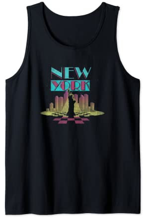 Trendy NY Art Deco Statue Of Liberty Poster Tank Top
