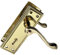 Haven Heritage Door Lock, Brass Door Handles for Bathroom, Door Latch, Door Handle Lock, Bathroom Lock, Internal Door Lock, Gold Door Handles, Shower Door Handle, Lock for Door, Latch Lock (x 1)