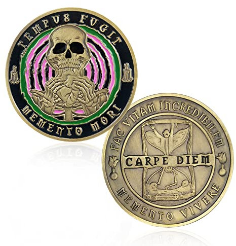 Memento Mori Memento Vivere Herz Totenkopf
