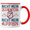 Trendation - Nicht Mein Zirkus Nicht Meine Affen Tasse Lustiger Spruch Kaffeetasse Geschenk (Rot)
