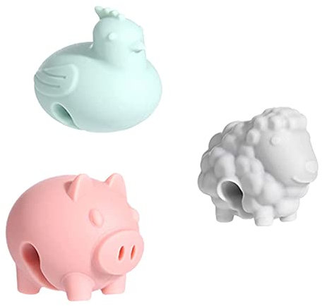 3 Pcs Cartoon Animal Lid Lifters - Spill Proof Lid Covers - Overflow Preventers for Soup Pot - Kitchen Cooking Helper (Random Color)