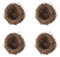 4 Stück Rattan Ostern Vogelnest Deko, 6cm Künstliches Vogel Nest Festival Ostern Deko Handgemacht Vögelnest Rattan Birdhäuser Natürliche Taube Nest ,Ostereier Basteln Deko für Garten Ostern Deko