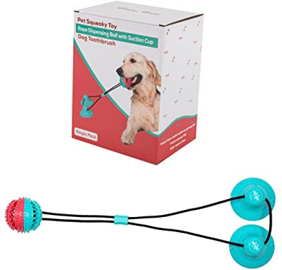 Ipetboom Palline Giocattolo per Molari per Cani Giocattoli per Cani 2 Giocattoli Educativi per Animali Domestici Rossi
