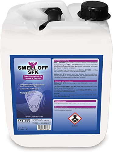 KABITEC SMELL OFF SFK Sperrflüssigkeit für wasserlose Urinale und Siphons │ Geruchsblocker Geruchsverschluss │ 5 Liter Kanister