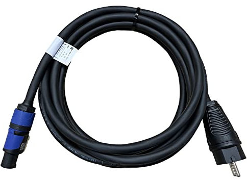 NWP Netzkabel 5m powerCON blau auf 230V Schuko Stecker - 3x2,5mm² - Gummischlauchleitung - NAC3FXXA-W-L Power-In (blau)