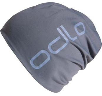 Odlo Damen Reversible_792680 Beanie Hat, India Ink - Folkstone Gray, Einheitsgröße EU