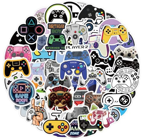 Bric Dodo Pack of 100 Game Machine Stickers Car Laptop Phone Guitar Skateboard Motorcycle Bicycle Game Stickers Set Vinyl Waterproof Aesthetic Stickers for Teenagers Children Adults