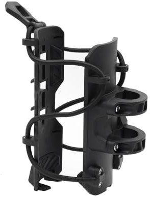 Shkalacar Motorrad Flaschenhalter, Verstellbar Wasserflaschenhalter mit Schnellverschluss und verstellbare Schnallen Flaschenhalter Halterung Geeignet für Stoßstangenschutz mit 25 mm Durchmesser