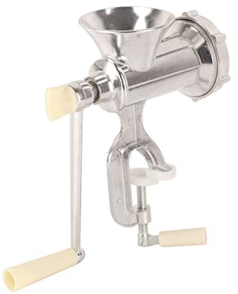 Tritacarne Vintage in Acciaio Inossidabile a Mano Grder 27 × 20 × 10 Tritacarne Manuale per Uso Domestico Manovella a Mano Tritacarne per Carne Macinatrice Utensile da Cucina