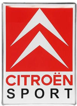 Citroen Sport Aufkleber 3D Logo 65x46mm