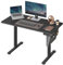 SONGMICS Höhenverstellbarer Schreibtisch elektrisch, 120 x 60 cm, Verstellbarer Tisch, Memory-Funktion für 4 Höhen, für Büro, tintenschwarz LSD132B01