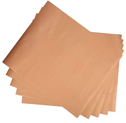 5Pcs Grill Mats for Outdoor Gril, Non Stick Grill Mat Baking Mats BBQ Grill Accessories Reusable Mat Copper Grilling Mats Cooking Accessories for Kitchen(01)