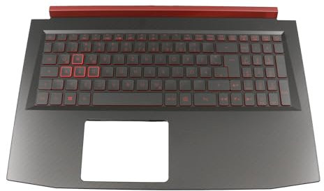 acer Nitro 5 (AN515-52) original Tastatur inkl. Topcase DE (deutsch) schwarz/rot/schwarz mit Backlight (Nvidia 1050)