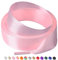 Olukssck 2 Pares de Cordones de Satén Premium 2cm - Cordones de Seda Planos y Coloridos para Zapatillas de Deporte, Casual y Gimnasia - Ideales para Mujeres y Niñas, Rosa, 100cm