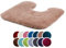 liebling Superior Badteppich mit Ausschnitt und Anti-Rutsch-Beschichtung, 100% Polyester (Mikrofaser), 50 x 45 cm, 30 Grad waschbar, Fußbodenheizung geeignet, Farbe: Sand