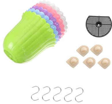 BESPORTBLE 5 STK Wandmontierter Dill-Blumentopf Blumentopfhalter Blumentopf zum Aufhängen plastikblumen im Topf wandhalterung blumentopf Blumenkorb für drinnen Heimdekoration pp Rosa