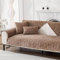 DOT.V Stylish Sofa Protection; Cornersofa Cover; L Shape Sofa Cover; 2/3/4 Seater; Armchair; Water Resistant; Non Slip; Pets/Kids (Cappuccino Whisper, 110x210)
