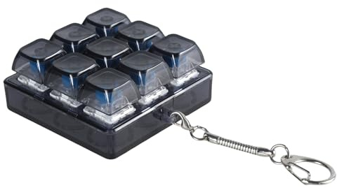 9Key XDA Translucent Keycap Tester Integrated Mechanical Keyboard Switch Tester for Coders and Offices