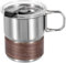 QUARKZMAN 304 Tazas de Acero Inoxidable con Asa y Fundas y Tapa, Vaso de Agua de Pared Doble de 10 Oz Irrompible para Casa Oficina Bar Restaurante